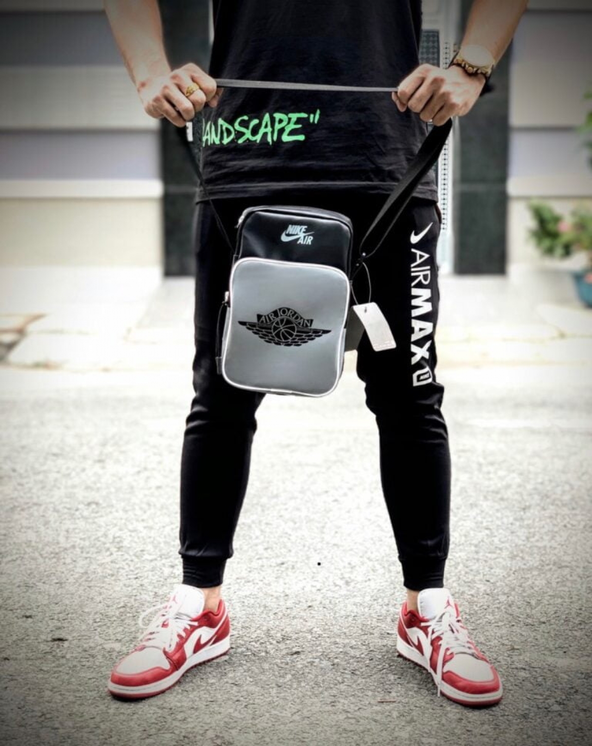 Túi đeo chéo đựng Ipad simili Nike Jordan